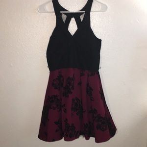 Floral homecoming/prom dress